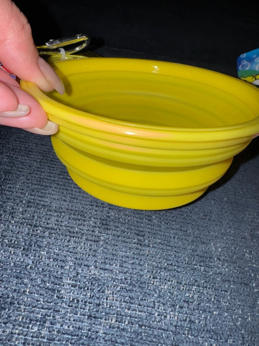 SpongeBob SquarePants- Silicone Collapsible Bowl, Bowl Placement + 2pk Pet Balls - Picture 7 of 14